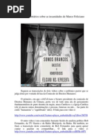 Comentários sobre as insanidades de Marco Feliciano