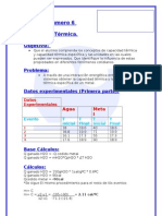 Práctica 6 Capacidad Térmica