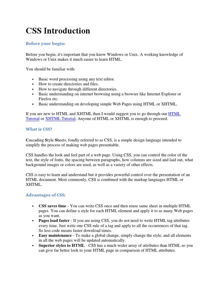 CSS Complete Notes | Cascading Style Sheets | Html