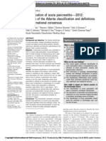 Classification of Acute Pancreatitis-2012 - Revision of The Atlanta Classification and Definitions by International Consensus
