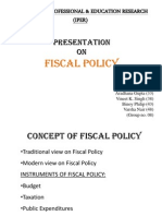 Fiscal Policy Presentation by IPER Group 08