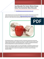 Dietas para Aumentar Masa Muscular