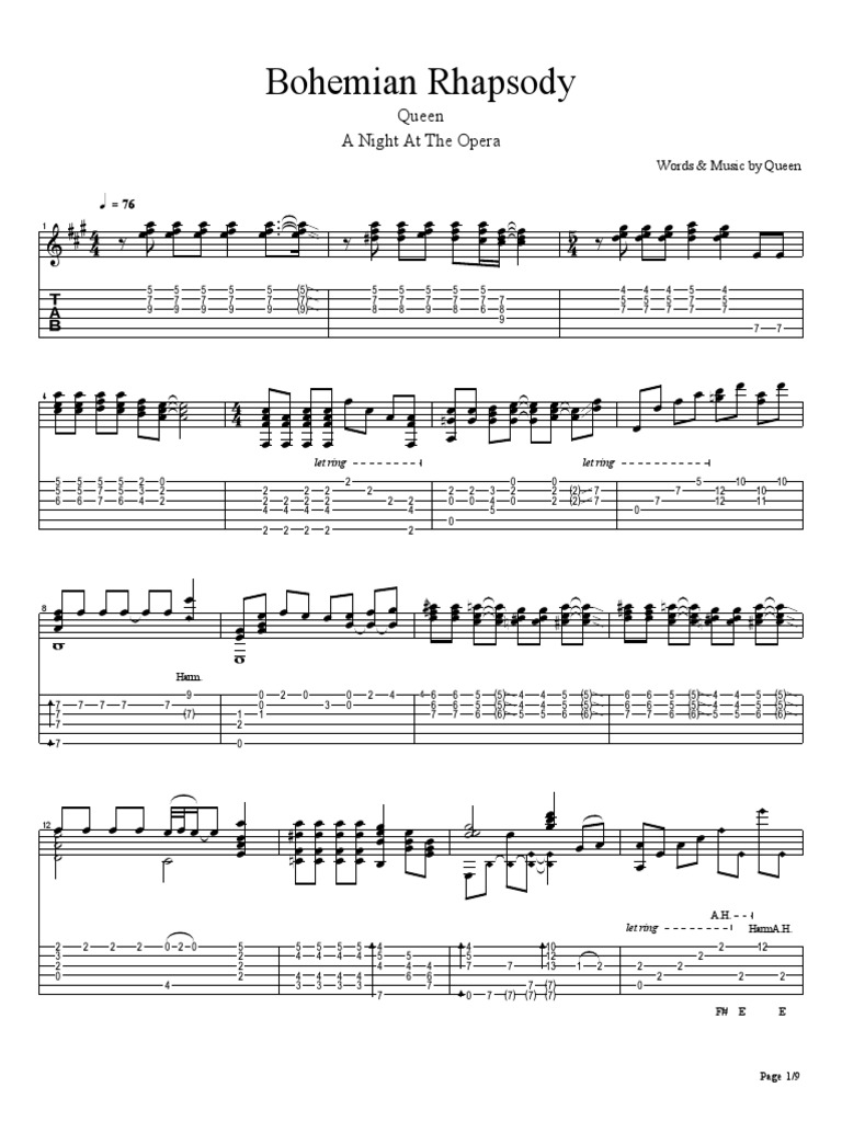 Edgar Cruz Bohemian Rhapsody Pdf Leisure Entertainment General