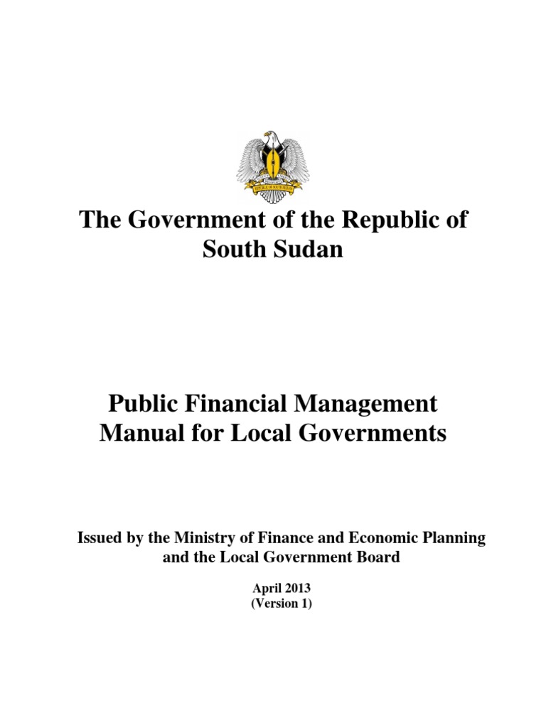 Public Financial Management Manual | PDF | Budget | Local Government