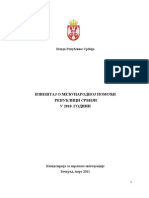 Izvestaj o Medjunarodnoj Pomoci U Srbiji PDF