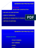 Generator protection types