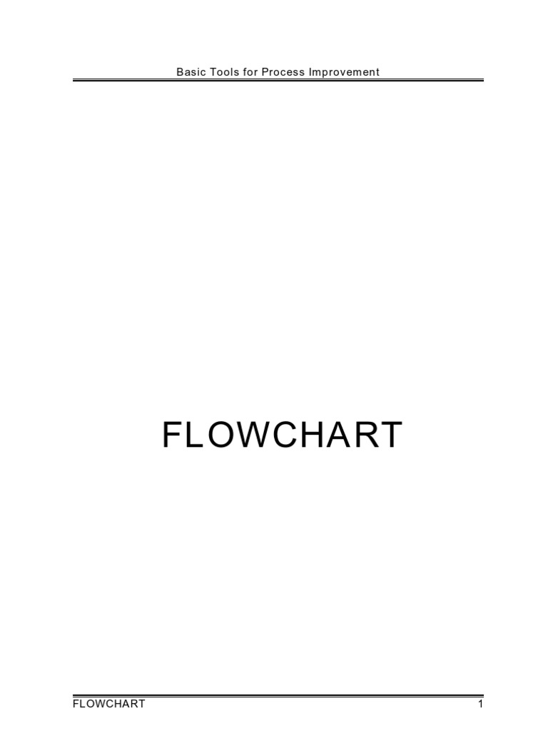 Flowcharting for Process Improvement | PDF