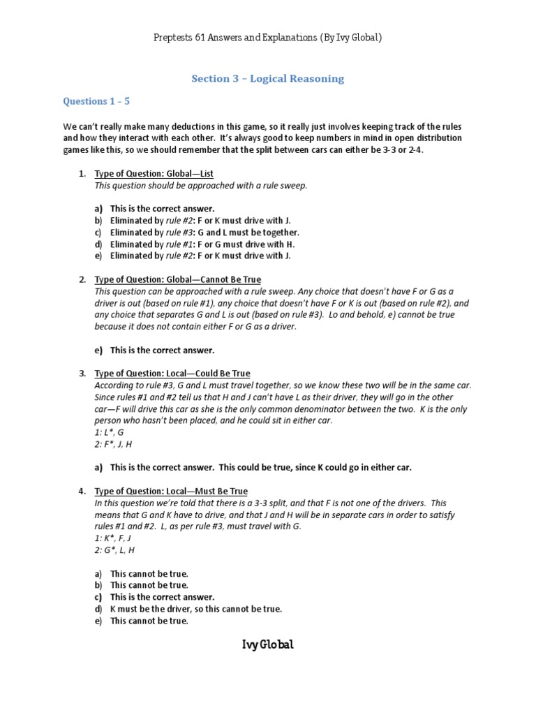 LSAT Logical Reasoning Guide | PDF | Teaching Methods & Materials