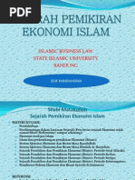 Sejarah Pemikiran Ekonomi Islam