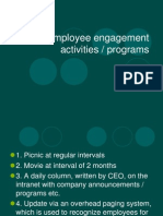 Employee Engagement Activities