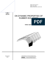 Dynamic Properties of Rubber Isolator