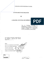 O Pensamento de Deleuze Ou A Grande Aventura Do Espírito - Claudio Ulpiano