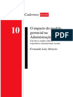 O impacto do modelo gerencial na Administração Pública. 1997. Caderno 10. ENAP. APU 22