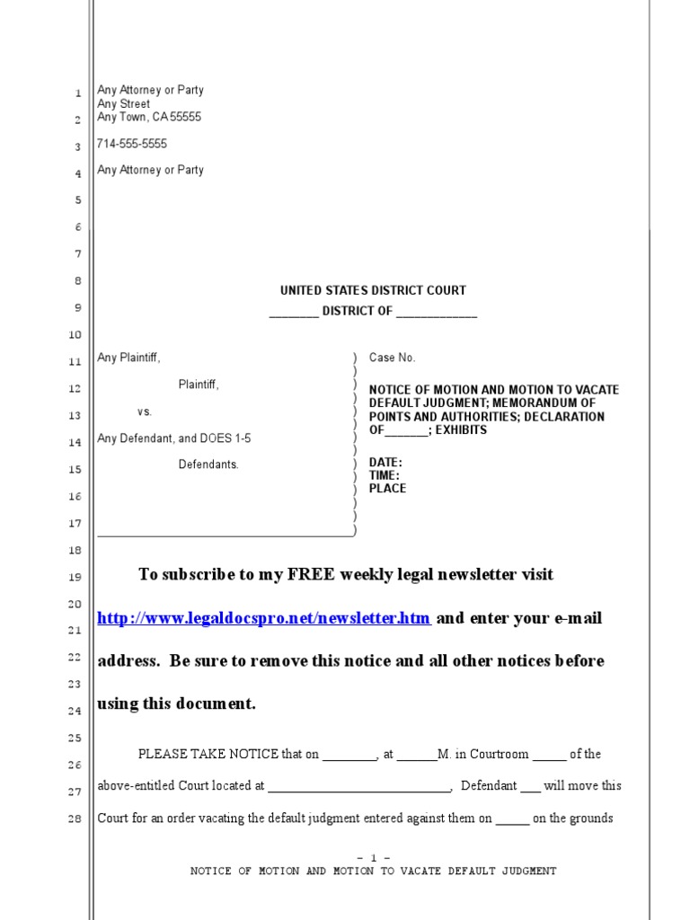 Time To File Demurrer To Amended Complaint In Federal Courts
