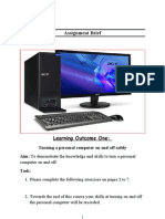 Turning On and Off a PC Safely