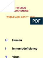 Hiv/Aids Awareness: World Aids Day (1 Dec)