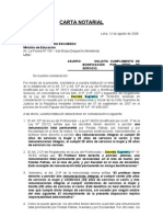 Carta Notarial