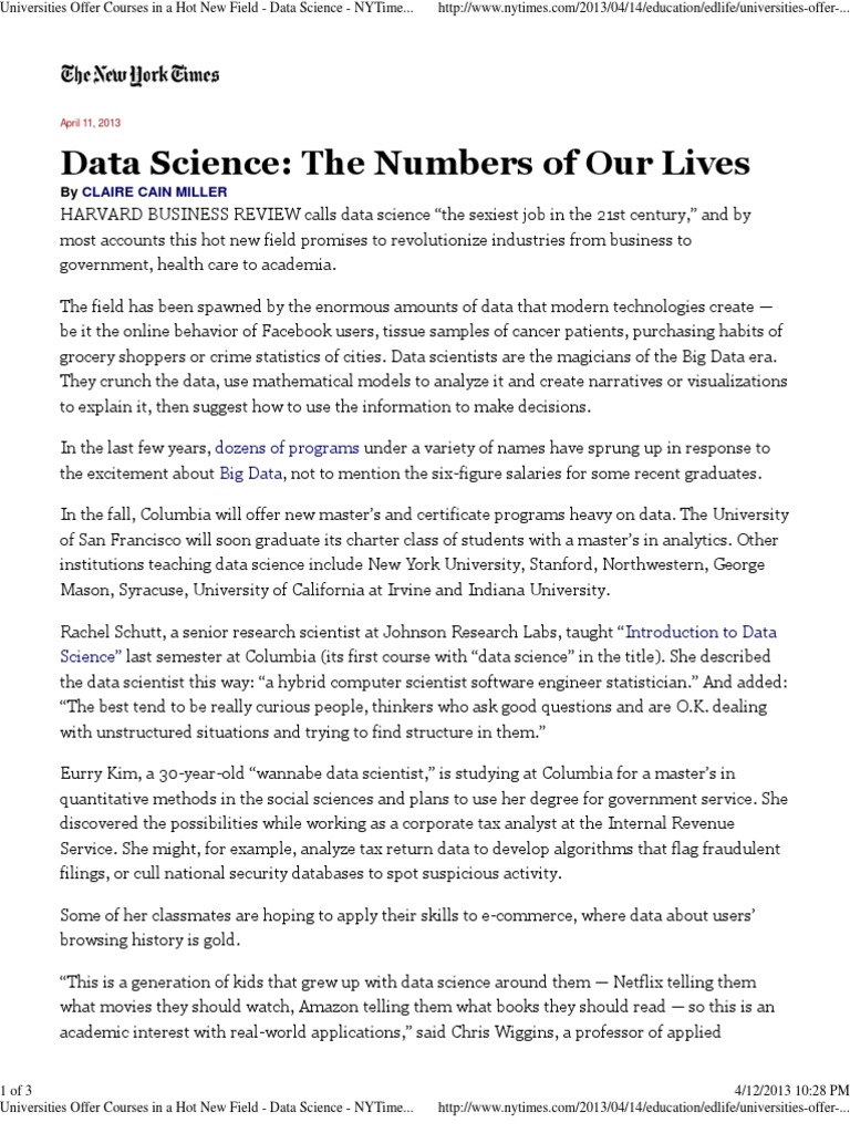 Academic papers on big data