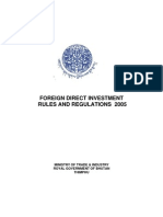 Foreign Direct Investment Rules and Regulation 2005 English PDF