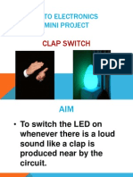 Opto Electronics Mini Project: Clap Switch