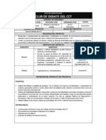 Acta de Constitucion Del Club de Debate Del Cct