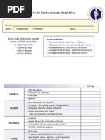 Questionário de Rastreamento metabólico