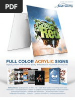 Download Acrylic Posters  Signs Flyer by Noteworthy SN13558269 doc pdf