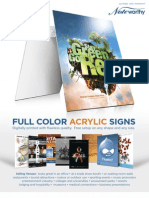 Acrylic Posters & Signs Flyer