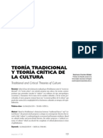 Teoria Tradicional Vs Teoria Critica