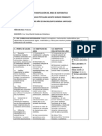 PLANIFICACIÓN DEL AREA DE MATEMATICA-Primero BGU