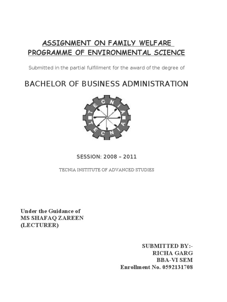Es Assignment | PDF | Social Science