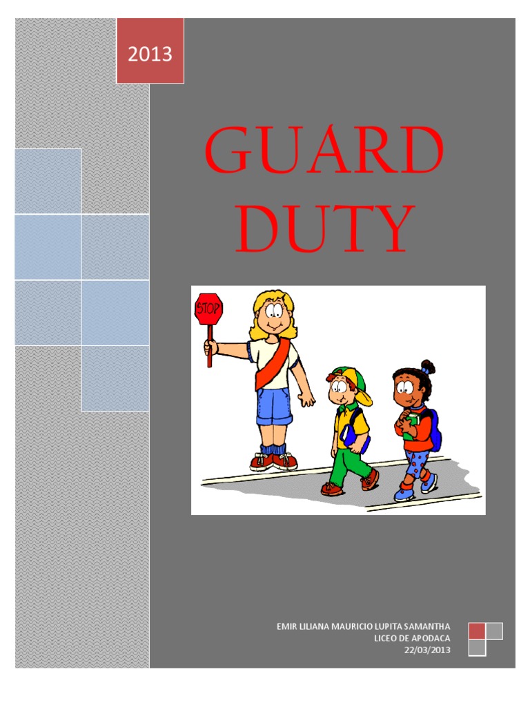 Guard Duty Overview and Brain Map | PDF