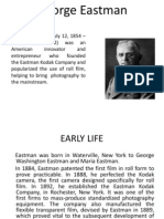 George Eastman, Founder of Kodak and Pioneer of Roll Film Photography