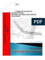 Desain Geometrik Jalan Dengan Bantuan Software Land Desktop Development 1