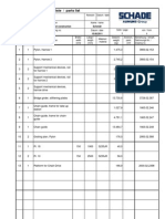 Stückliste / Parts List: Bridge Girder, GA Steel Construction Schmidt