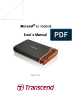 Storejet 25 Mobile User'S Manual: (Version 1.0.8)