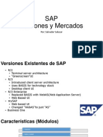 SAP Versiones y Mercados: Por: Salvador Salazar