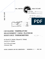 NASA Cryogenic Temperature Measurement Using Sprts