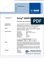 Chemicals Zetag DATA Inverse Emulsions Zetag 8868 FS - 0410