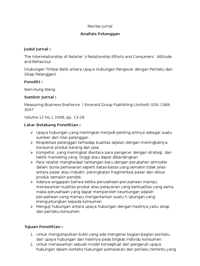 Tugas Jurnal Strategi Pemasaran