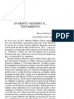 Testamento de Evaristo Madero Elizondo. (1910)