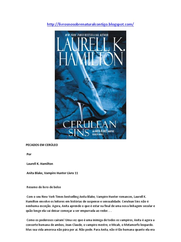 Anita Blake 11 Pecados em Ceruleo | PDF | Ficção Geral, image size:768x1024