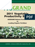 2011 AGGRAND® Vegetable Productivity Study