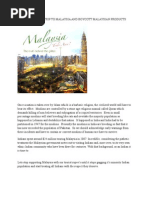 Download Cancel Your Trip to Malaysia and Boycott Malaysian Products by penang SN1356800 doc pdf