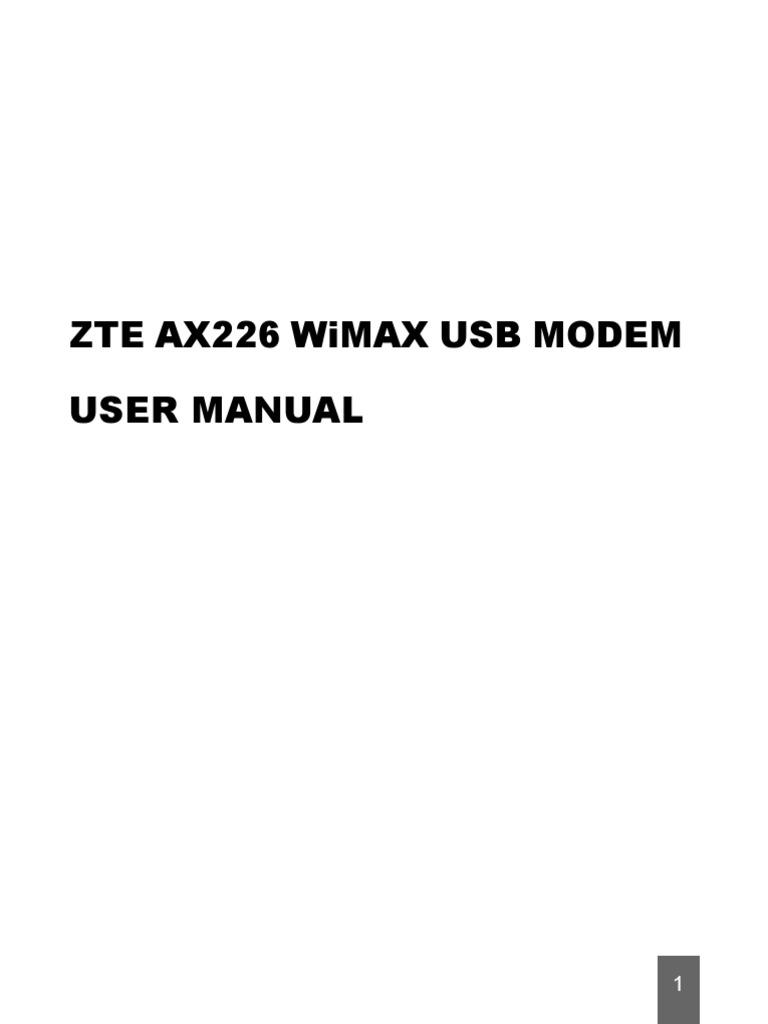 Zte Ax226 Wimax Usb Modem Driver For Mac