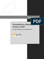 User Manual Pendaftaran - Beasiswa LPDP
