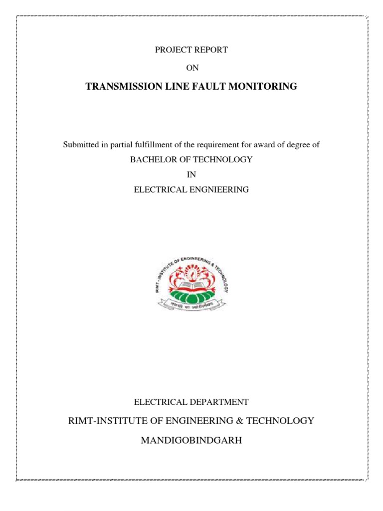 Monitoring and Classification of Transmission Line Faults Using
