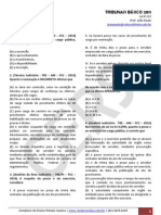 223 2011-02-21 Tribunais Basico 2011 TRF Tre TJ Lei 8 112 Espelhar em TRT Basico 022111 Trib Lei 8112 Exercicios