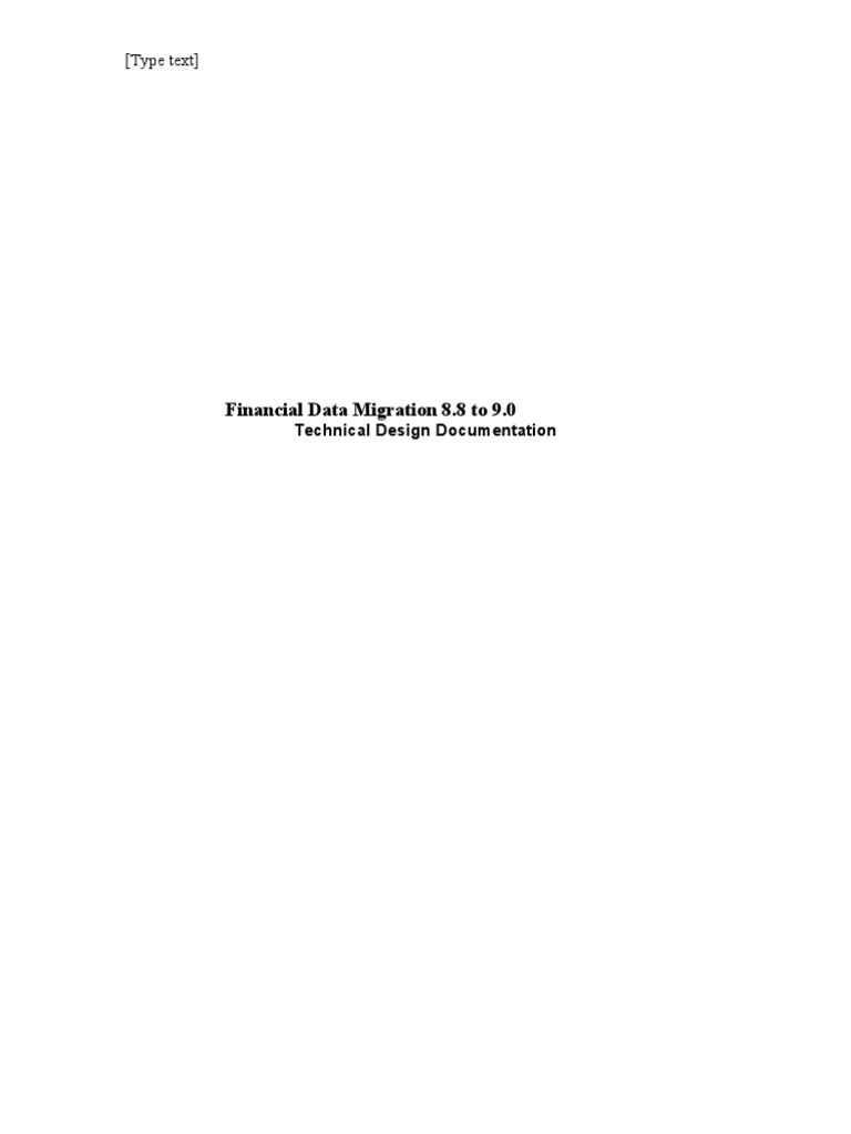 Financial Data Migration Design Document | PDF | Financial Transaction ...
