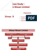 Case Study of Allwyn Nissan Limited and its Critical Success Factors